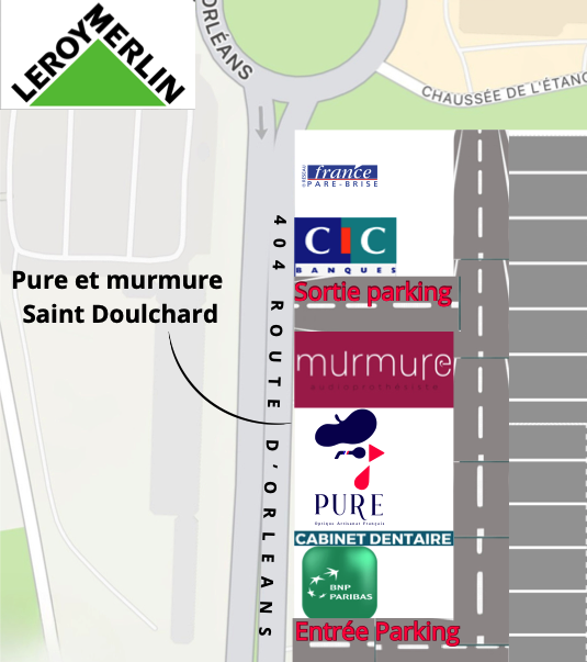 Plan du quartier autour de la boutique Pure Optique Saint-Doulchard